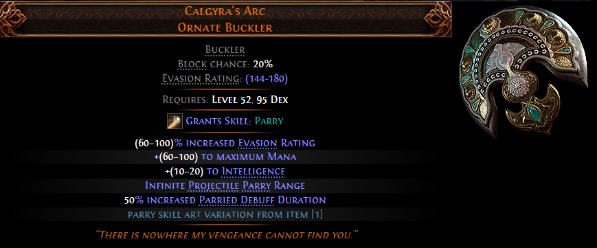 Calgyra's Arc Ornate Buckler